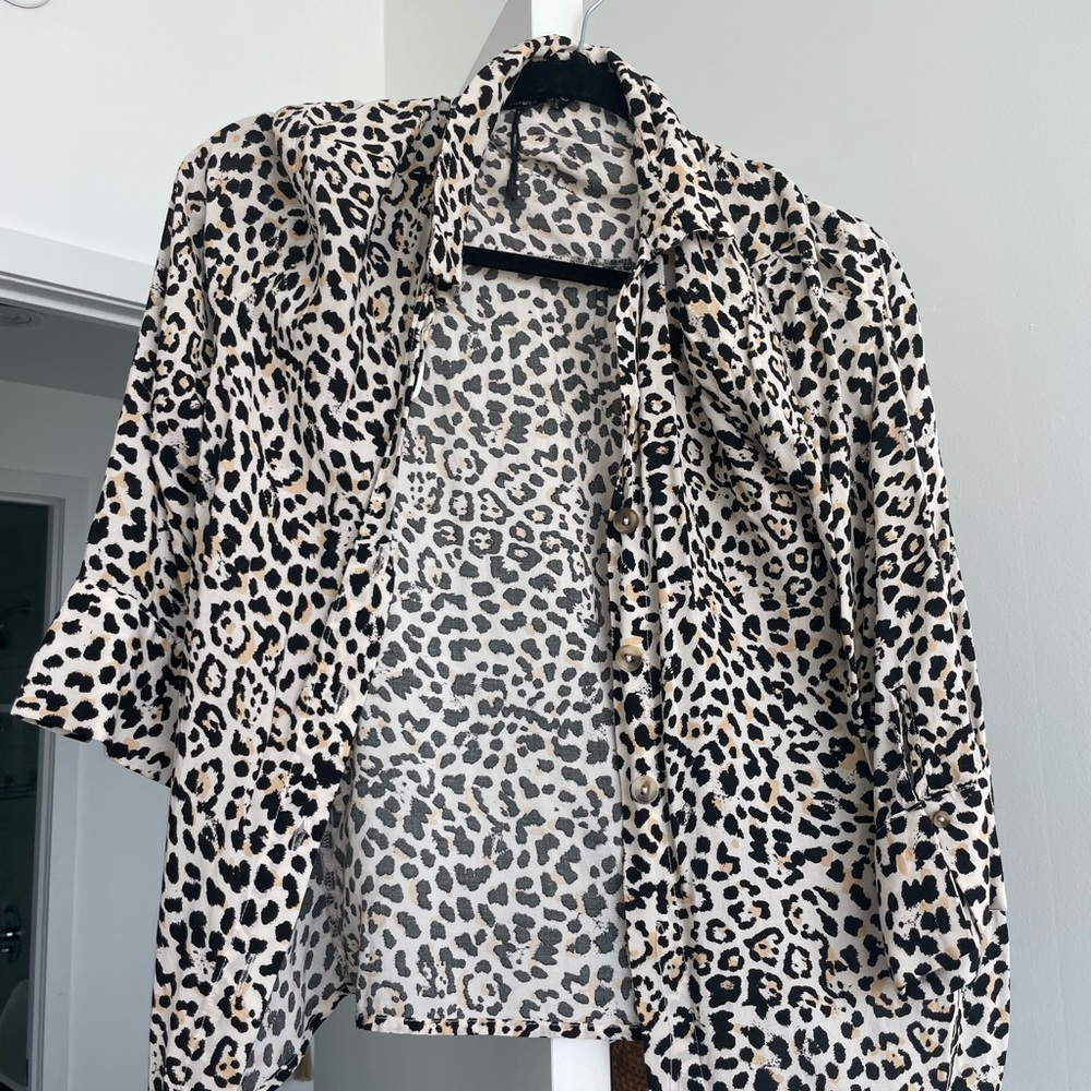 Leopard print blouse